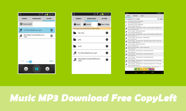 Free music downloader and player for android